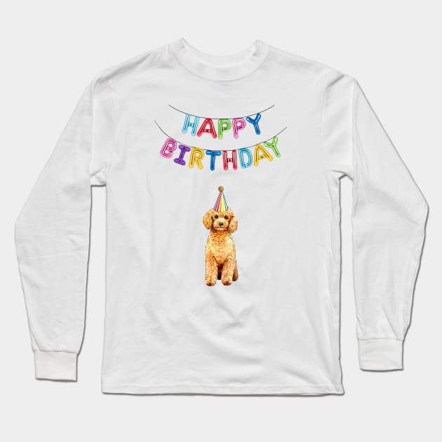 COCKERPOO bday Long Sleeve T-Shirt by Poppy and Mabel